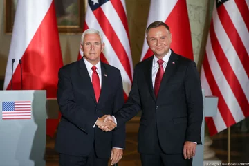 Mike Pence z wizytą w Pałacu Prezydenckim Mike Pence