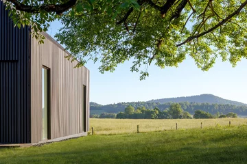 Drewniany dom projektu Bushman Dreyfus Architects 