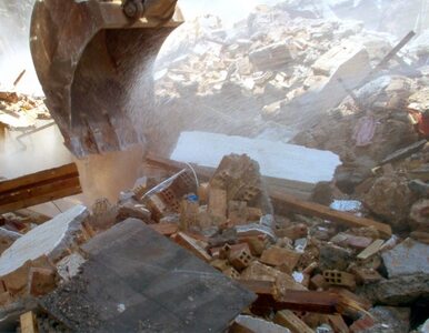Miniatura: Gliwice: Katastrofa budowlana. 4 osoby ranne
