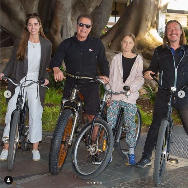 Arnold Schwarzenegger i Greta Thunberg 