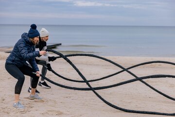 Trening na&nbsp;plaży
