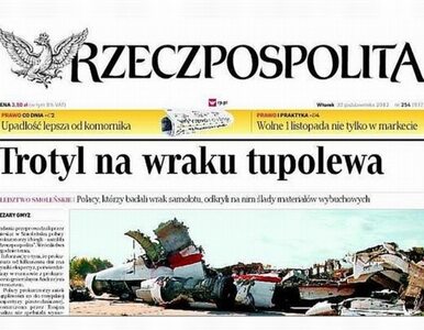 Miniatura: Zwolniony z "Rz" po tekście o trotylu...