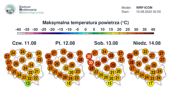 Prognoza temperatury maksymalnej