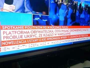 Pasek TVP za czasów prezesury Jacka Kurskiego 