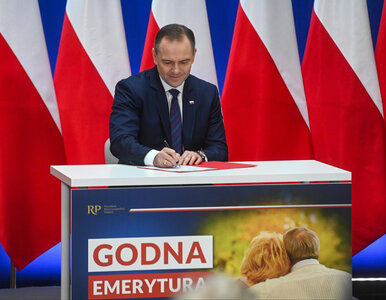 Miniatura: „Godna emerytura”. Prezydent Nawrocki...