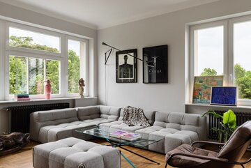 Apartament pełen sztuki, czyli designerski balans na Starym Mokotowie, projekt FUGA Architektura Wnętrz 