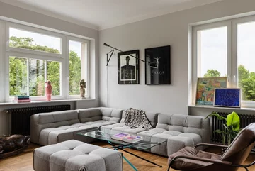 Apartament pełen sztuki, czyli designerski balans na Starym Mokotowie, projekt FUGA Architektura Wnętrz 