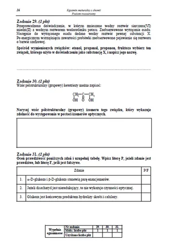 Matura 2013. Arkusz maturalny z chemii. Poziom rozszerzony (fot.CKE)