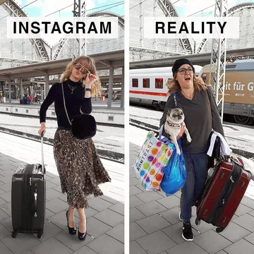 Instagram vs. rzeczywistość 