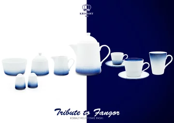 Kolekcja Tribute to Fangor, projekt Grzegorz Cebulski dla marki Kristoff, Porcelana Krzysztof Porcelana Krzysztof, Kristoff
