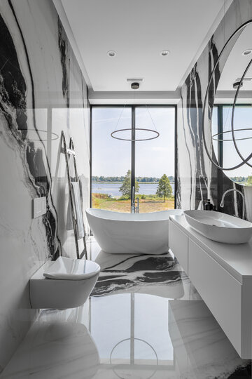 Willa nad rozlewiskiem Narwi, projekt Art&rsquo;Up Interiors