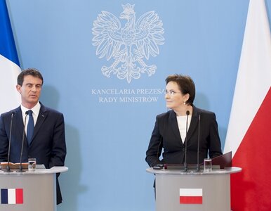 Miniatura: Kopacz spotkała się z premierem Francji....