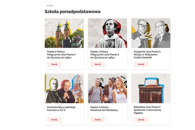 Misje dla uczniów szkół ponadpodstawowych