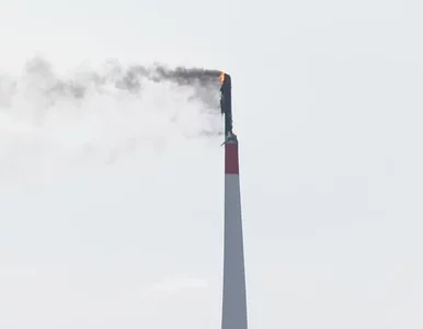Miniatura: Groźny pożar turbiny wiatrowej pod...