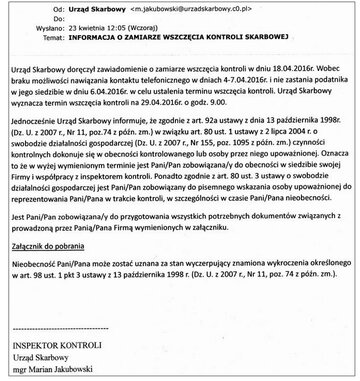 fałszywy mail -&nbsp;wz&oacute;r