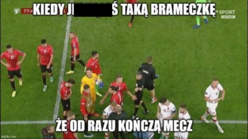 Mem po meczu Albania - Polska 