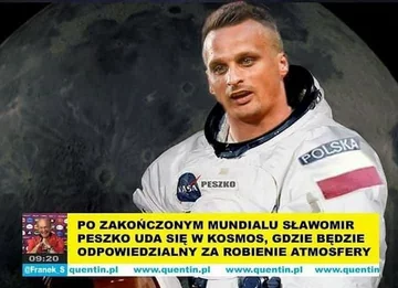 Mem ze Sławomirem Peszko 
