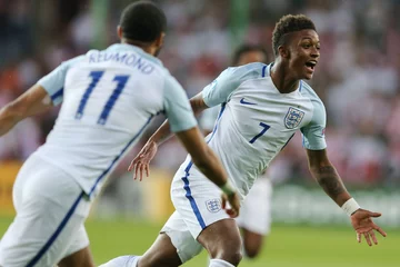 Demarai Grey po strzeleniu Polakom bramki 