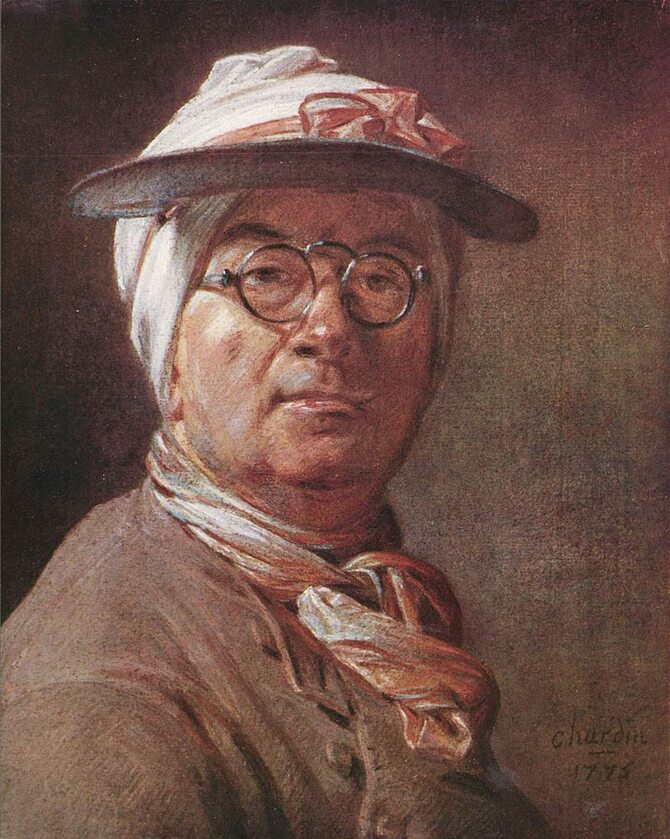 Jean Chardin. Autoportret z 1775 roku 