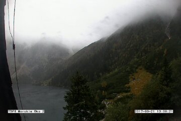 Morskie Oko widok na Mnicha 