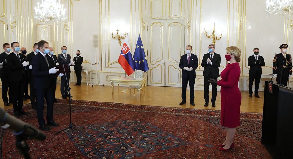 Powołanie nowego rządy na Słowacji przez prezydent Zuzanę Czaputową 