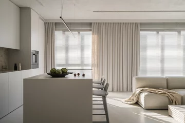 Minimalistyczne mieszkanie całe w bieli, KANDO ARCHITECTS Karolina Krawczyk 
