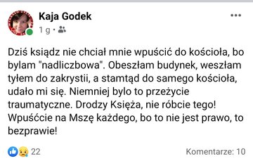 Skrin z&nbsp;profilu Kai Godek
