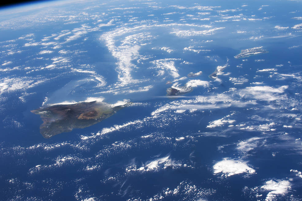 Wyspy wulkaniczne na Hawajach (fot. NASA)
