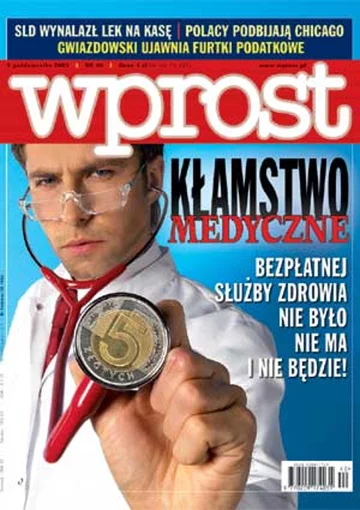 Okładka tygodnika Wprost nr 40/2003 (1088)