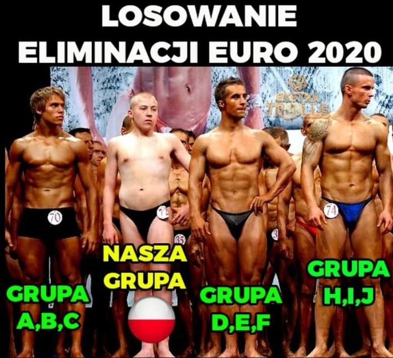 Mem po losowaniu grup eliminacyjnych Euro 2020 