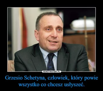 Grzegorz Schetyna obchodzi urodziny. Internauci publikują memy 