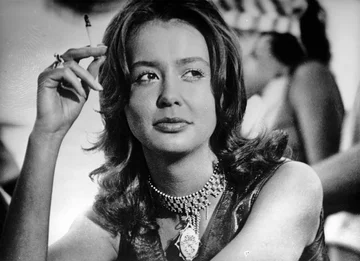 Kadr z filmu „Brylanty pani Zuzy” Halina Golanko 1971. Kadr z filmu „Brylanty pani Zuzy” w reżyserii Pawła Komorowskiego, n/z Halina Golanko.