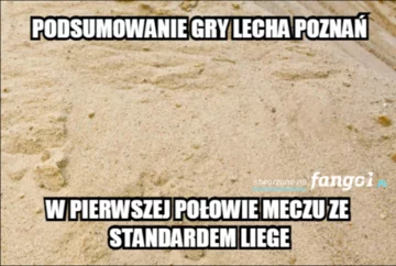 Mem po meczu Lecha Poznań ze Standardem Liege 