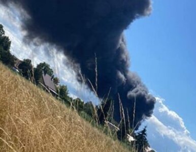 Miniatura: Potężny pożar w Wielkopolsce. Kłęby...