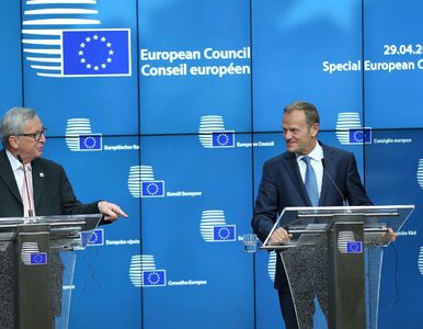 Miniatura: Tusk, Juncker i Barnier o Brexicie. Dziś...