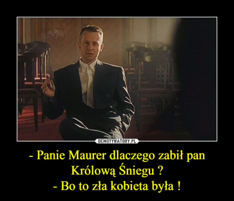 Mem nawiązujący do filmu „Psy” 