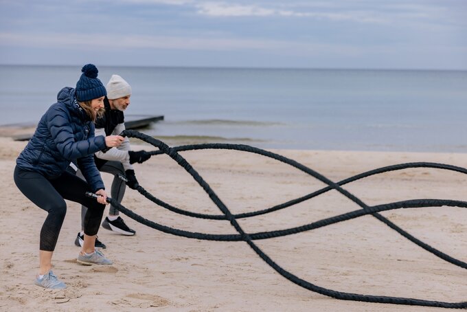 Trening na&nbsp;plaży