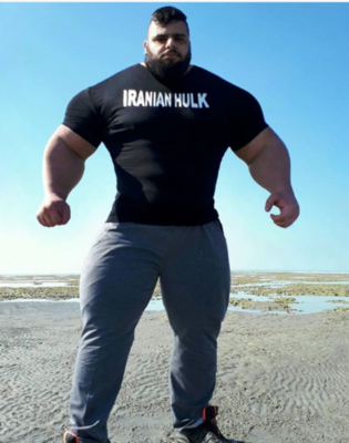 Miniatura: „Irański Hulk” będzie walczył na gołe...