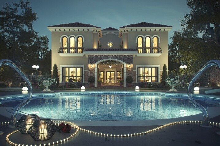Luxury Tuscan Villa, Dubai fot. adelto.co.uk