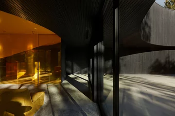 Leśny azyl miłośników sztuki, projekt Studio Jean Verville architectes v2com, 1010-16, Studio Jean Verville