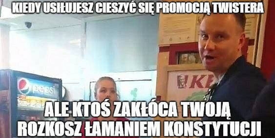 Memy po wizycie prezydenta w KFC 