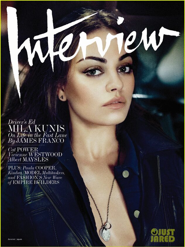 Mila Kunis na okładce magazynu "Interview" 