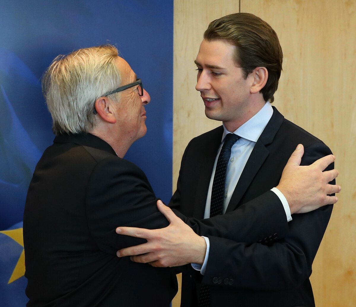 Jean Claude-Juncker i kanclerz Austrii Sebastian Kurz 