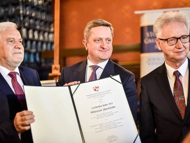 Ambasador Ukrainy w Polsce odebrał honorową nagrodę. „Wszyscy jesteśmy...