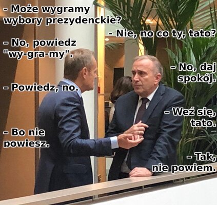 Miniatura: Tusk i Schetyna - memy