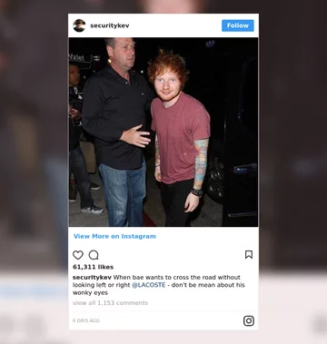 Kevin Myers i Ed Sheeran 