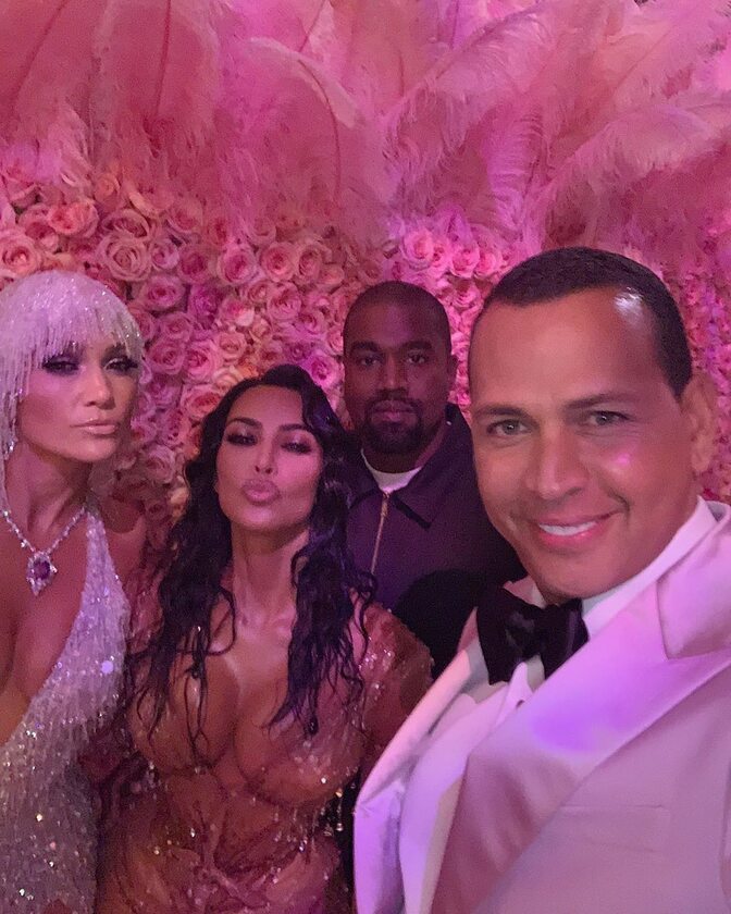 Jennifer Lopez, Kim Kardashian, Kanye West, Alex Rodriguez 