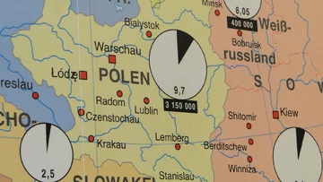 Mapa ludności żydowskiej przed drugą wojną światową 