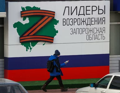 Miniatura: Samochód w Melitopolu wyleciał  w...