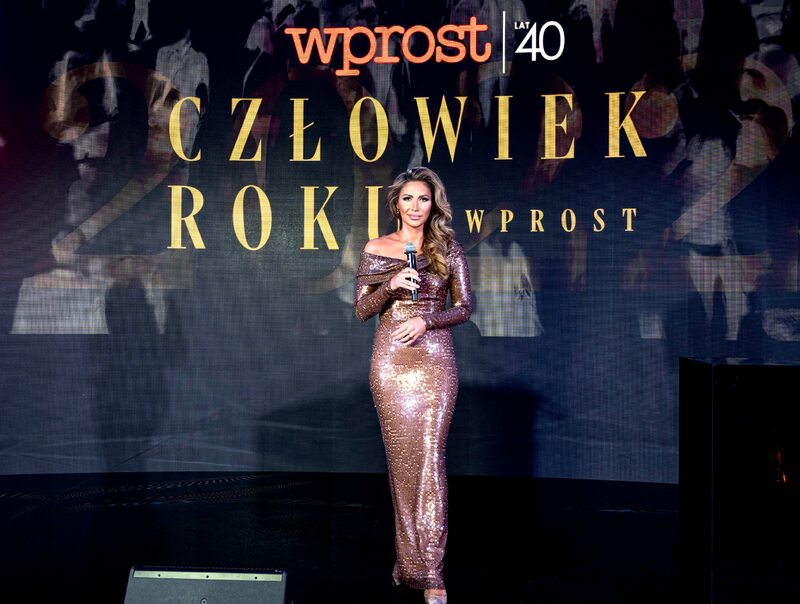 Katarzyna Gintrowska, prezes PMPG SA, wydawcy „Wprost”, na gali Człowieka Roku „Wprost”